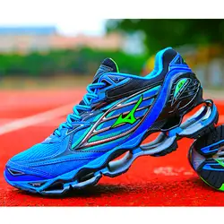 Mizuno Wave Prophecy 6 Professional Мужская обувь Лидер продаж устойчивые спортивные кроссовки для мужчин синие Тяжелая атлетика обувь Размер 40-45