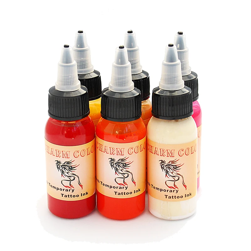 6 Pack Airbrush Colors Sets 30ML Airbrush Body Art Inkin Body Paint