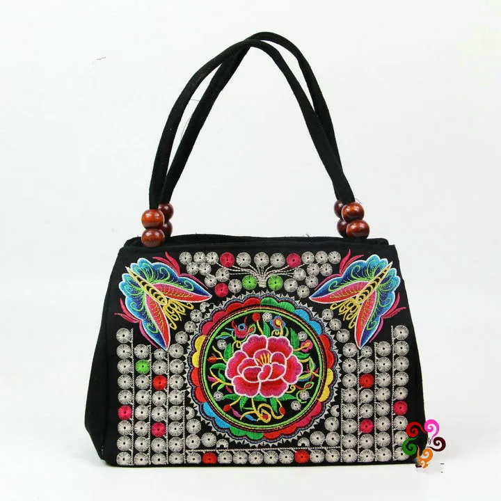 New Coming Multil Vintage Hmong Tribal Ethnic Top Handle Bags Hot New Coming Multil Vintage Hmong Tribal Ethnic Top Handle Bags Hot Cute Handbags Women Bag Linen Embroidery Tapestry In From Luggage