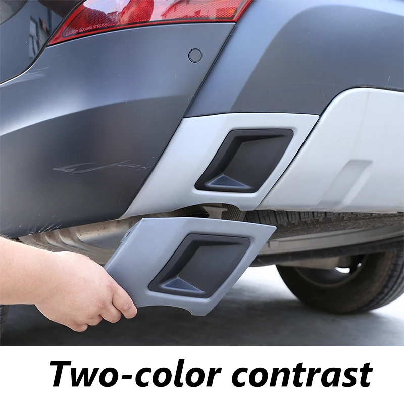 

Silver (Grey)+Black ABS Tail Throat Trim Panel For Land Rover Discovery 5 LR5 L462 S SE HSE version 2017-2018 Replacement Parts