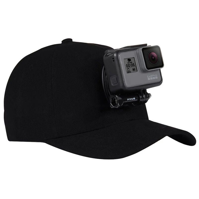 Djustable Sun Hat Cap Sport camera Baseball Hat WJ-Hook Buckle Mount Screw  for Gopro Hero 654321SJCAMXiaomi yi Accessories (14)