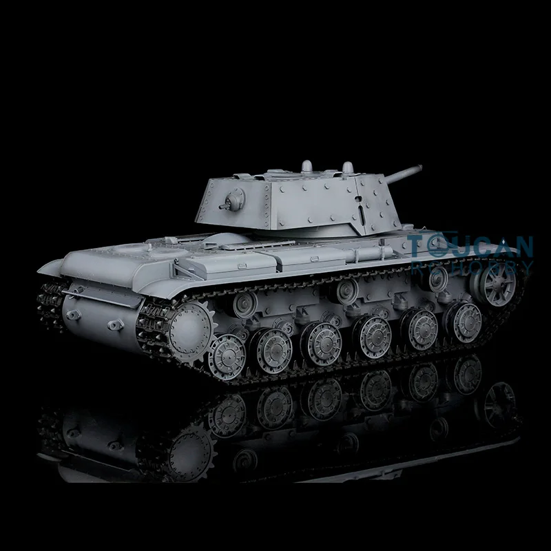 

1/16 Scale HengLong Gray Customized Version Russian KV-1 RTR RC Tank Metal Tracks Wheels 3878