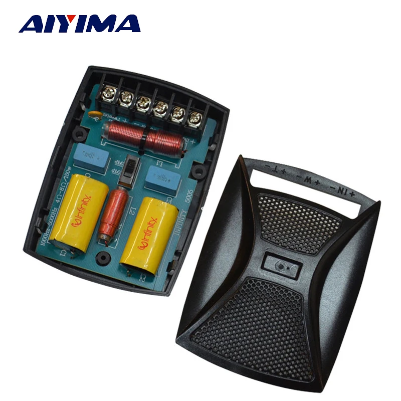 2Pcs Car Audio Frequency Divider 2 Way Car Audio Crossover Filters