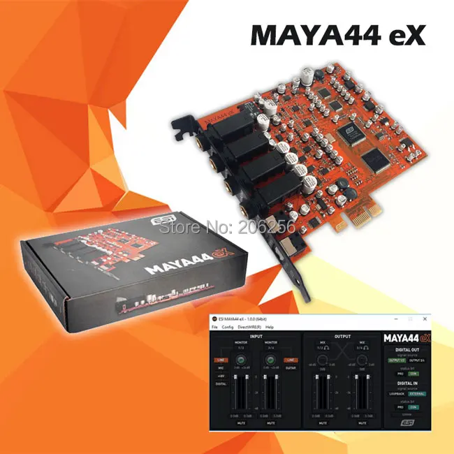 Горячее предложение ESI MAYA44 EX профессиональный аудиоинтерфейс PCI-E звуковая карта