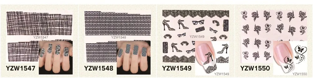 YWK 1 лист Горячие золотые стикеры 3D на ногти Nail Art DIY ногтей декоративные наклейки фольга обертывания Маникюр Инструменты для укладки(YZW-6027