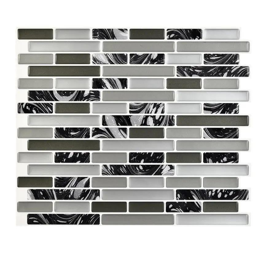 

Home Decor PET 3D DIY Wall Decor Embossed Brick Stone Tiles Anti-mold Peel and Wall Stickers wall sticker Home Deco mirror JU31