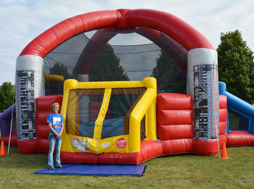 Giant outdoor inflatable defender dome inflatable sport game equipment