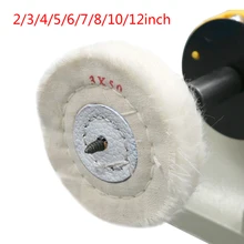 1pc 50mm-300mm Cotton Lint Cloth Buffing Wheel Gold Silver Jewelry Mirror Polishing Wheel 4mm Inner Hole 50 Layers