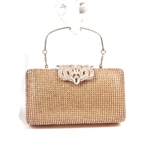 Серебряная Золотая Мерцающая Алмазная вечерняя сумочка клатч кошелек модный с обеих сторон Стразы Женская сумочка-клатч с короной сумки