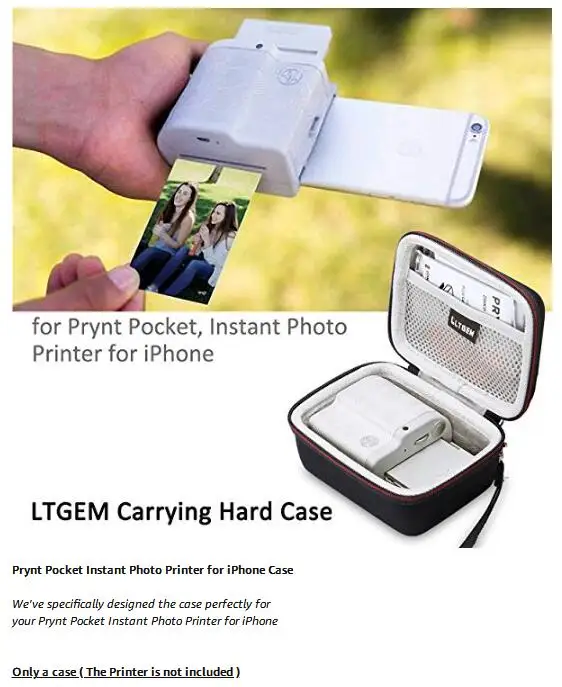 camera backpack LTGEM EVA Hard Case for Prynt Pocket Instant Photo Printer for iPhone - Travel Protective Carrying Storage Bag leather camera bag