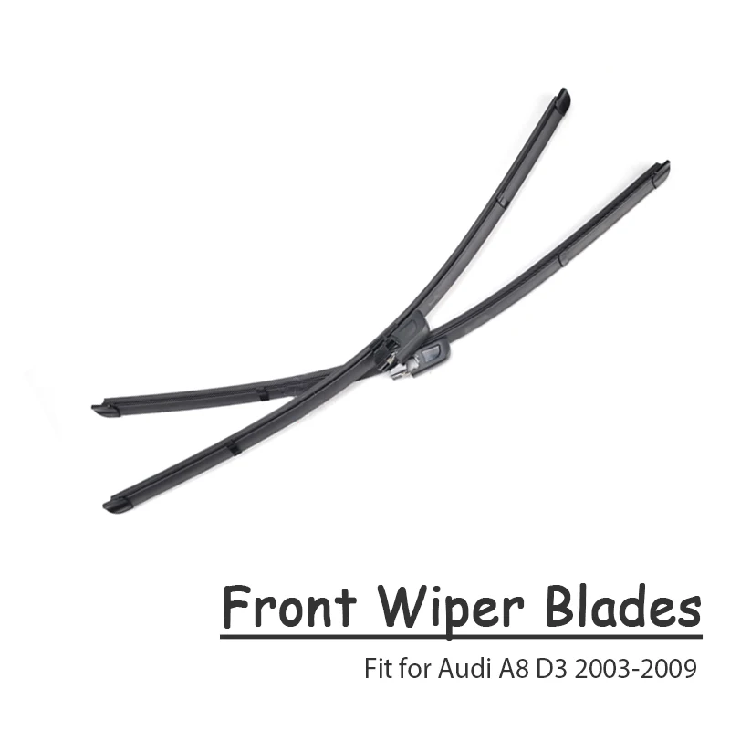 For Audi A8 D3 03-09 BACKAR 2 шт. спереди лезвия стеклоочистители для Audi A8 D2 D3 D4 95-16 Аксессуары - Цвет: For Audi A8 D3 03-09
