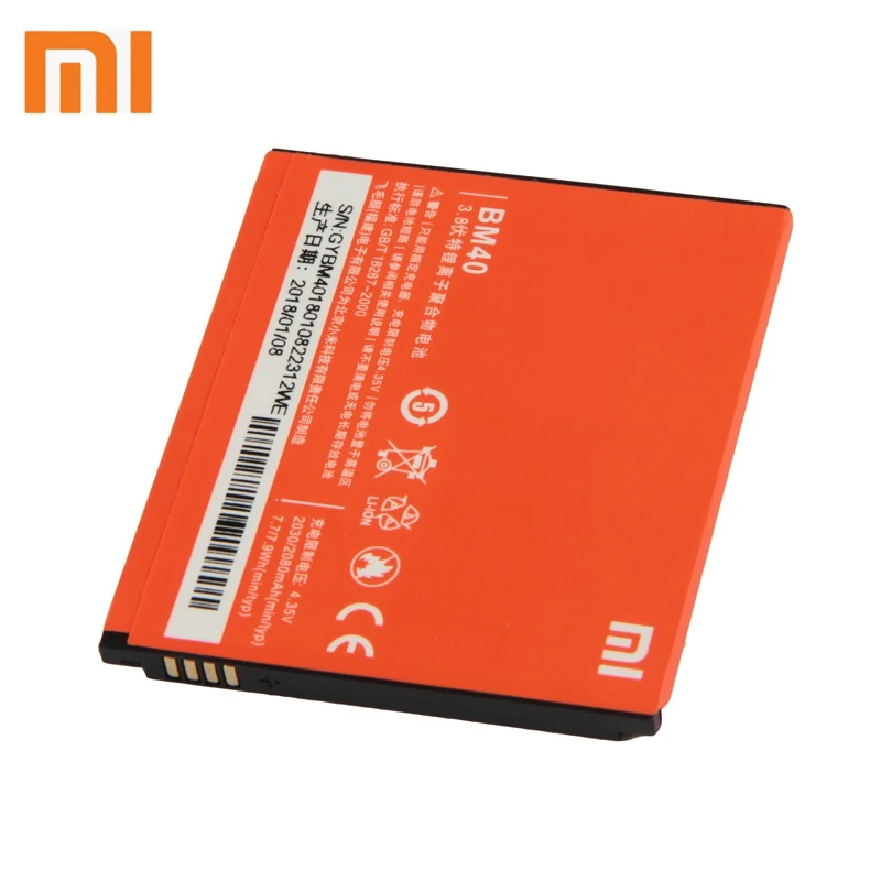 

Xiao Mi Xiaomi BM40 Phone Battery For Xiao mi Redmi 1S Redmi2 Redmi2A Redmi 2A Redmi1S 2080mAh Original Replacement Battery