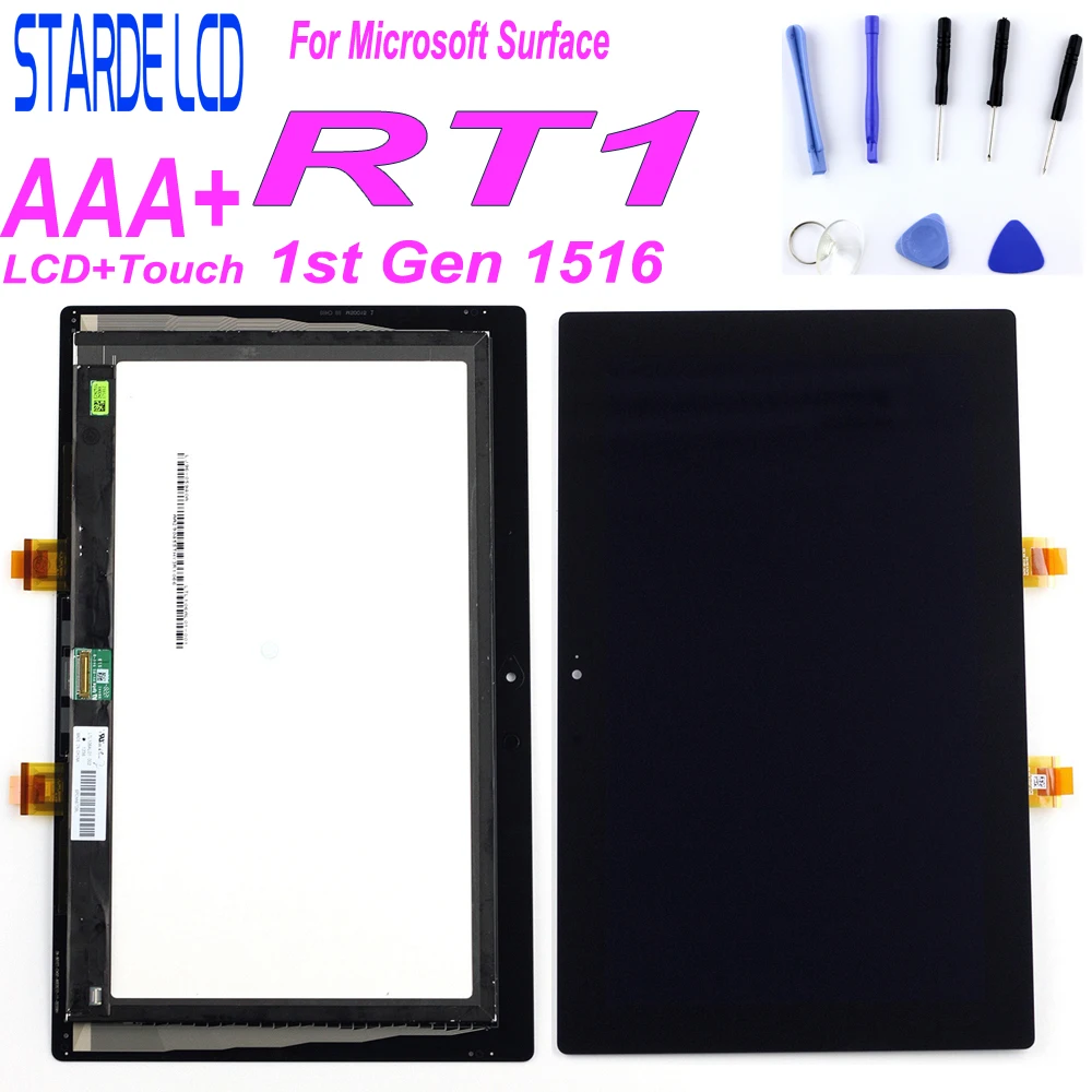 STARDE lcd для microsoft Surface 1 1st Gen RT1 Windows RT 1516 ЖК-дисплей кодирующий преобразователь сенсорного экрана в сборе LTL106AL01-001Parts