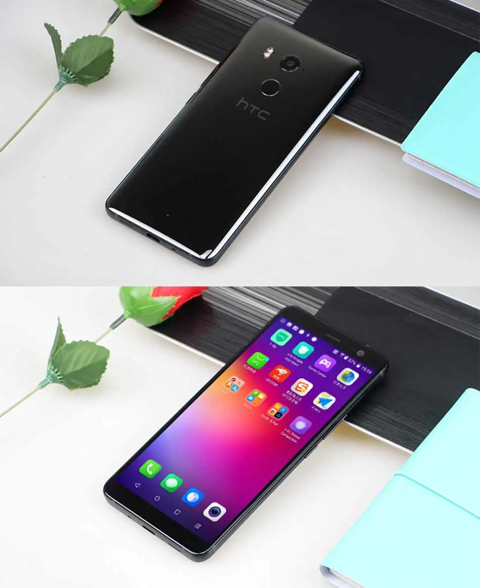 Мобильный телефон htc U11 Plus 6 ГБ 128 ГБ Восьмиядерный процессор Snapdragon 835 6,0 дюймов Android 8,0 IP68 водонепроницаемый пылезащитный телефонный