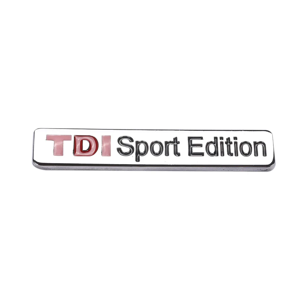 Металлический красный TDI Sport Edition логотип турбо Автомобильная наклейка с буквами