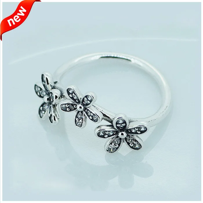 Daisy Rings 100 925 Authentic Sterling Silver Jewelry Free Shipping