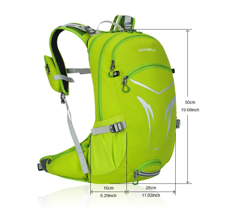 Рюкзак для горного велосипеда ANMEILU 20L MTB Водонепроницаемая спортивная сумка