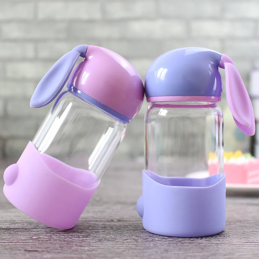 TECHOME стеклянная бутылка для воды милый кролик Креатив мультфильм лето холодная