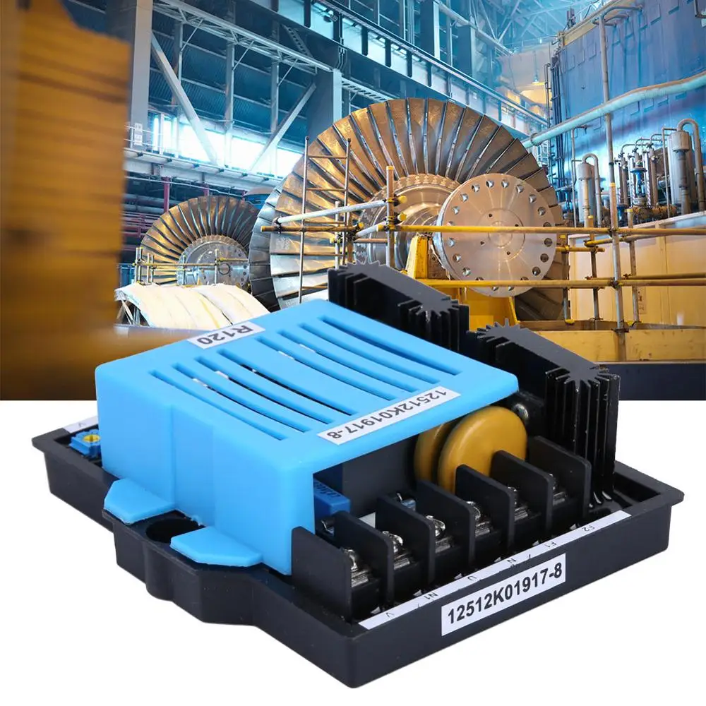 

277V AC Single Phase Auto Voltage Regulator R120 50/60Hz Generator Automatic Voltage Regulator 4A Generator AVR