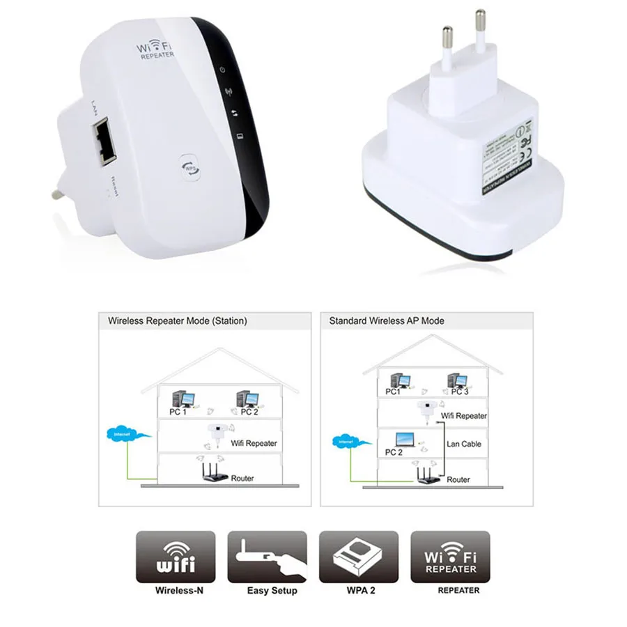 Беспроводной Wi Fi ретранслятор 300 Мбит/с 802.11N/B/G WPS|wifi repeater|us wifi repeaterwireless repeater |