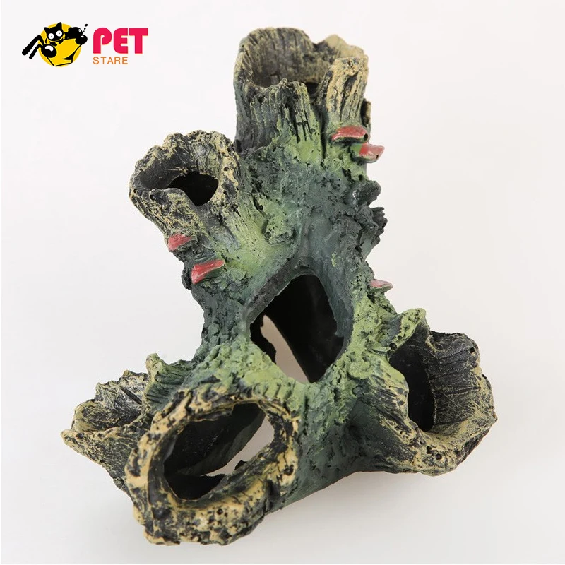 Aquarium Decoration Decaying Trunk Ornament Resin Artificial Driftwood