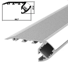6 м(6 шт) много, 1 м за штуку, светодиодный алюминиевый профиль для лестницы, прозрачная крышка или молочный диффузный чехол