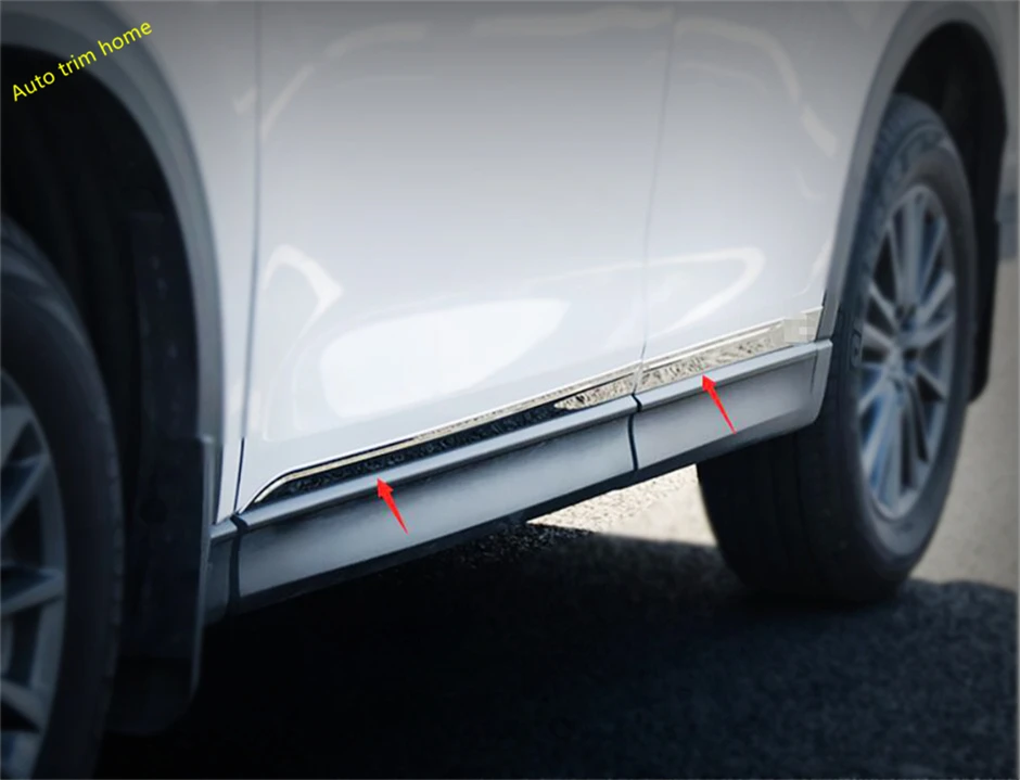 

Lapetus Stainless Steel Side Door Body Protection Panel Molding Garnish Cover Trim 4 Piece For Mazda CX-5 CX5 2017 2018