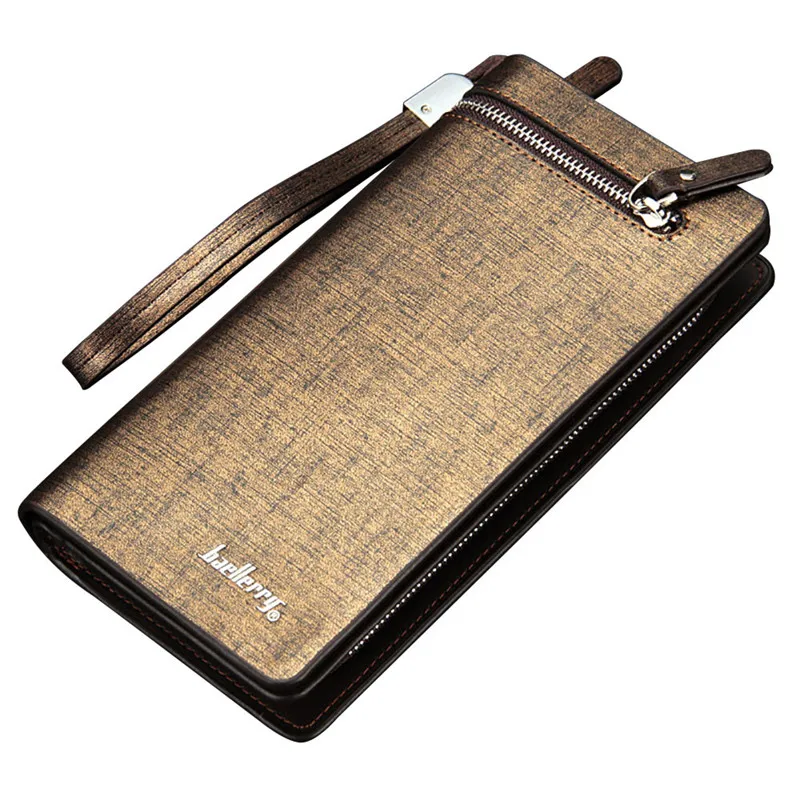

2018 Mens Fashion Leather ID Card Holder Billfold Purse Wallet Handbag Zipper