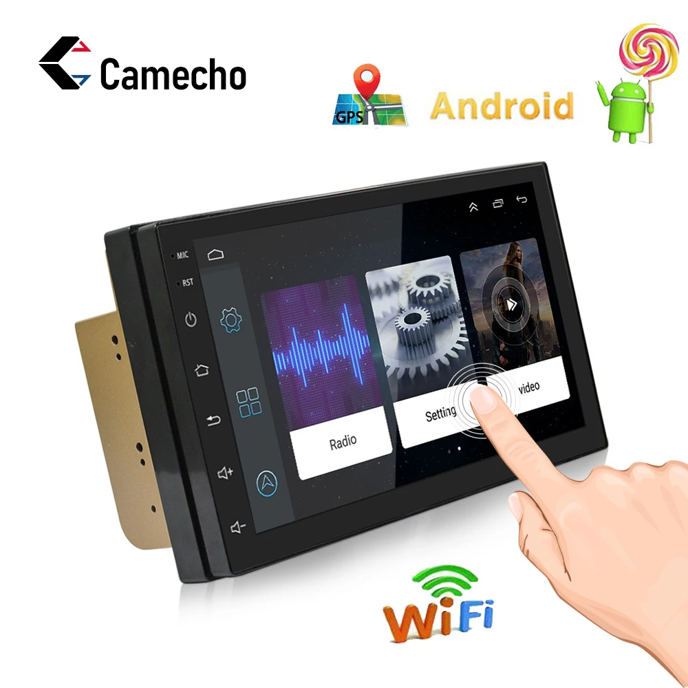 Camecho 7 дюймов Android автомобильный мультимедийный плеер Bluetooth 2din универсальный