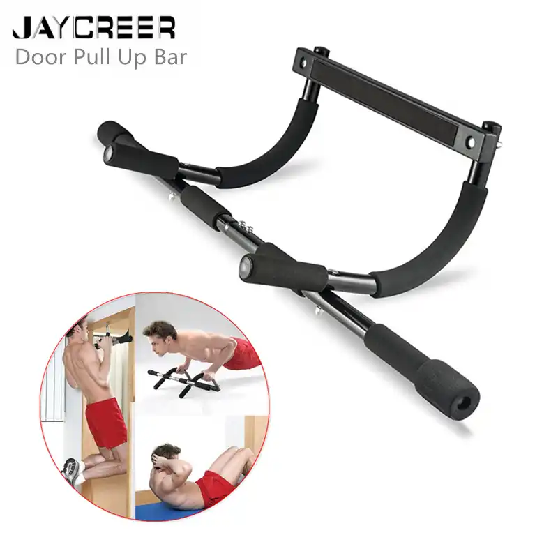 Jaycreer Perfect Fitness Multi Gym Doorway Pull Up Bar Portable Gym System Iron Gym Total Upper Body Workout Bar