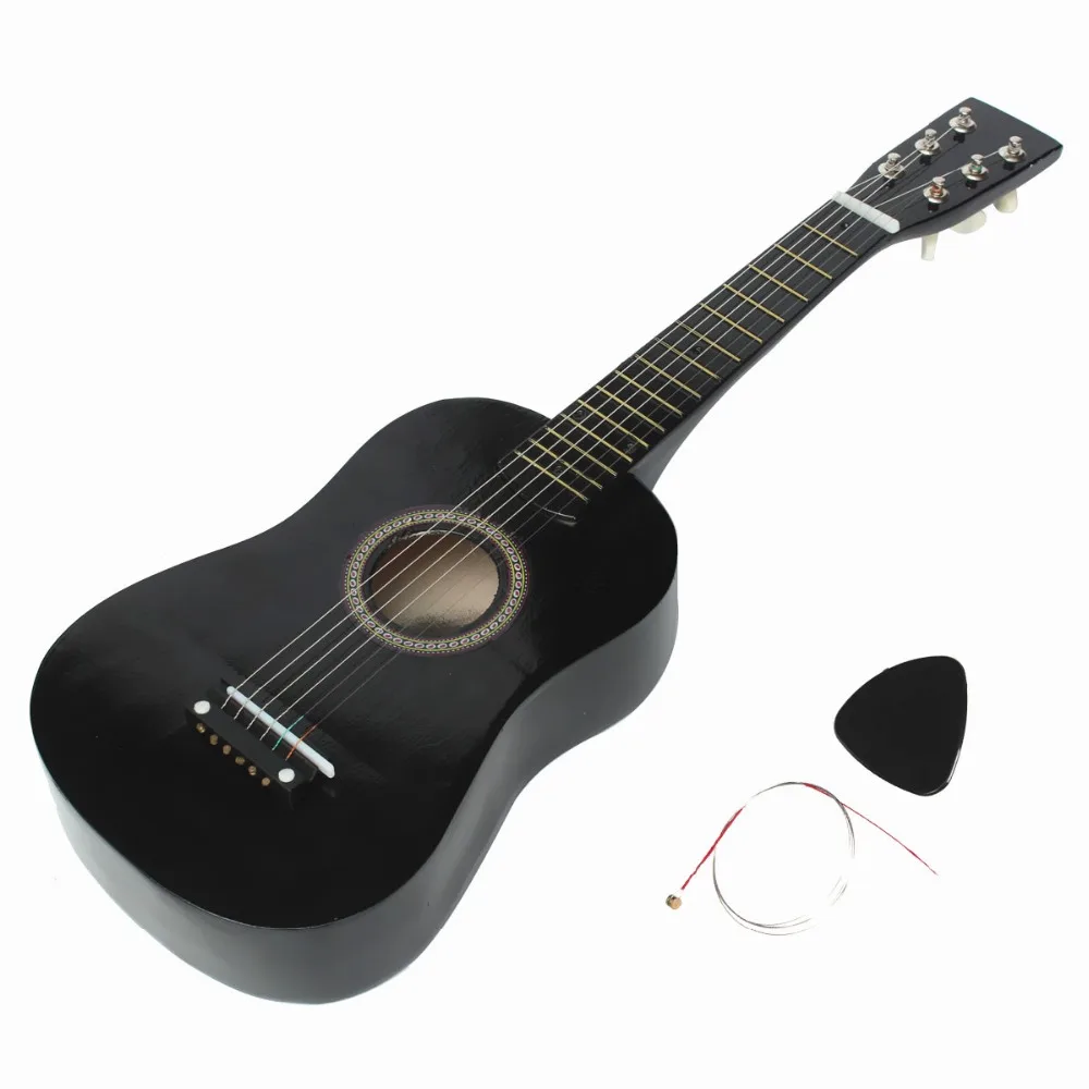 23 "De Madera Acústica 6 Cuerdas de Mini Guitarra del