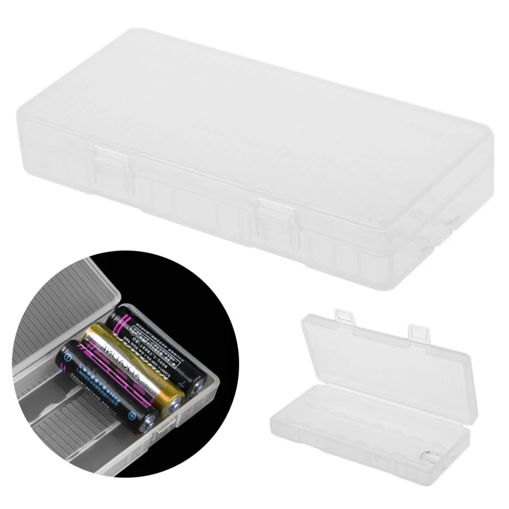 

Portable Hard Plastic Battery Storage Box Holder Container For 8Pcs AA Batteries