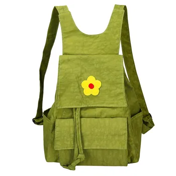 

Aelicy Women Embroidery Backpack Students Sports Large Capacity School Bag Outdoor Computer Shoulder Bag Bolsa De Computadora