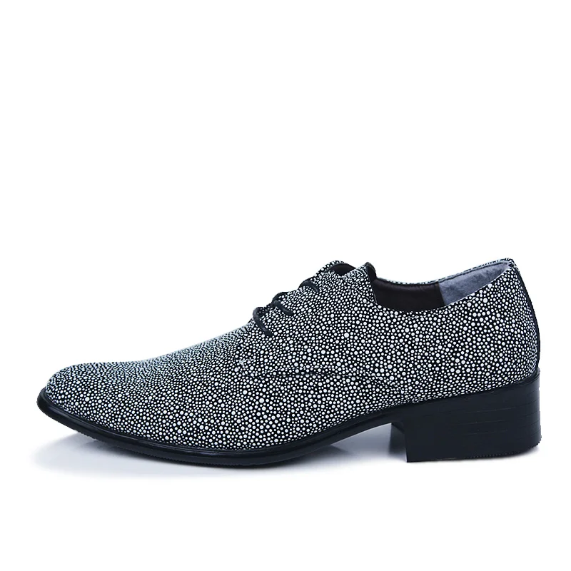 designer rhinestones leather shoes men italian fashion wedding party male footwear evening boy brogue dress oxford shoes for men (2)