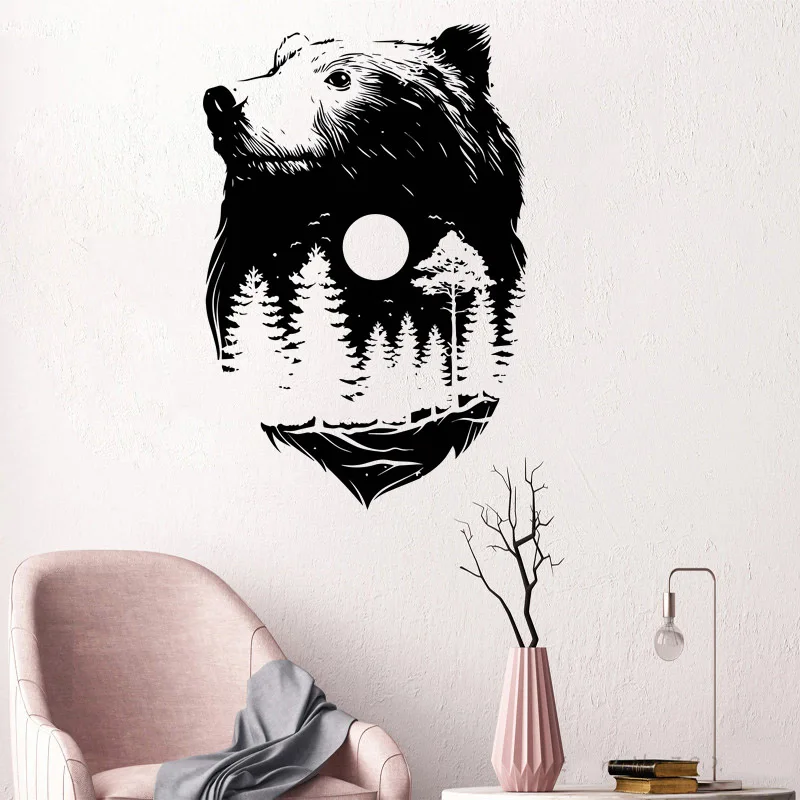 Forest Bear Nature Spirit Wall Sticker Indian Culture Style Room Decoration Fashion Poster Mural Modern Home Decor Decals W142
Forest Bear Nature Spirit Wall Sticker Indian Culture Style Room Decoration Fashion Poster Mural Modern Home Decor Decals W142