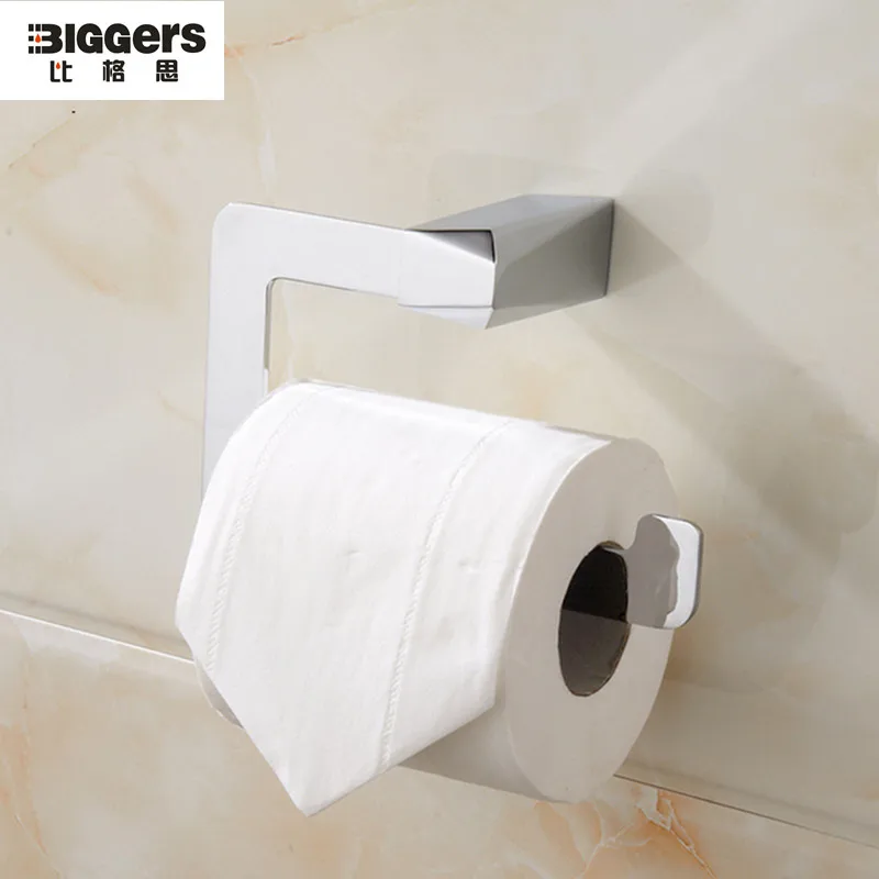 

Free shipping Modern design chrome finish bathroom toilet paper holder tissue roll holder MP01