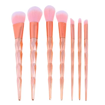 

7Pcs Professional Diamond Makeup Brushes Beauty Cosmetic Eyeshadow Lip Powder Face Pinceis Tools Kabuki Brush Kits