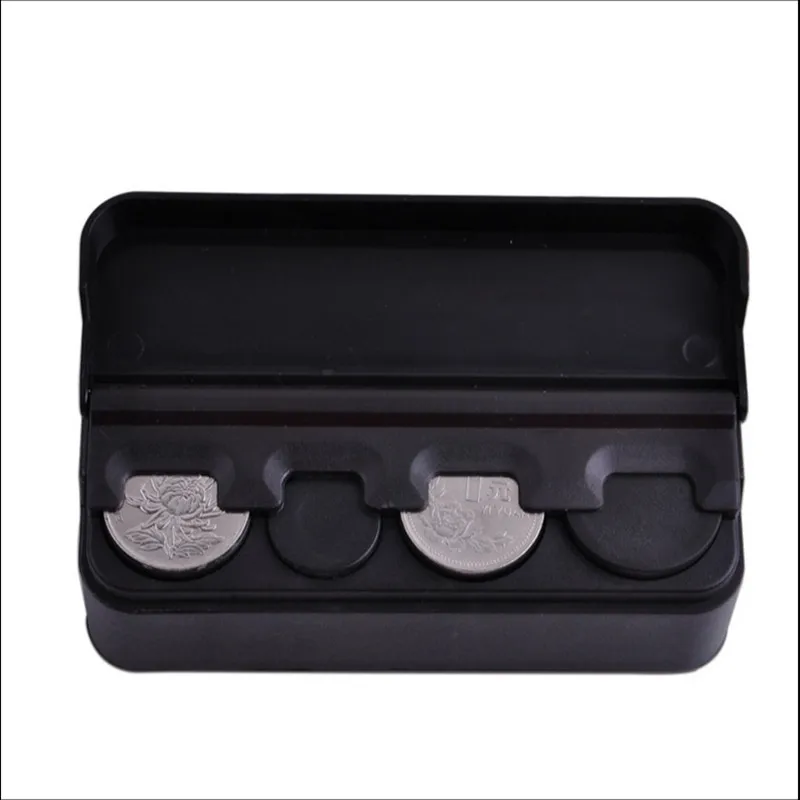 XUNZHE L11.5* W4* H3.5 см пластиковая Бортовая коробка для монет евро монета диспенсер для хранения монет кошелек держатели для кошельков коробка для хранения алюминий