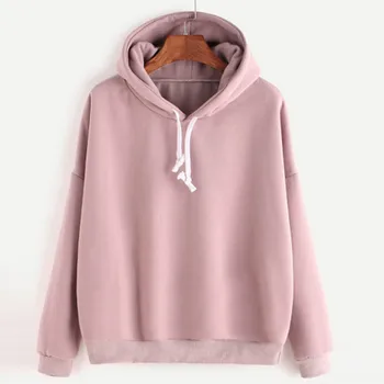 

Autumn Sweatshirts Women 2018 Pink Women's Gown With A Hood Hoodies Ladies Long Sleeve Casual Hooded Pullover Clothes Sweatshirt