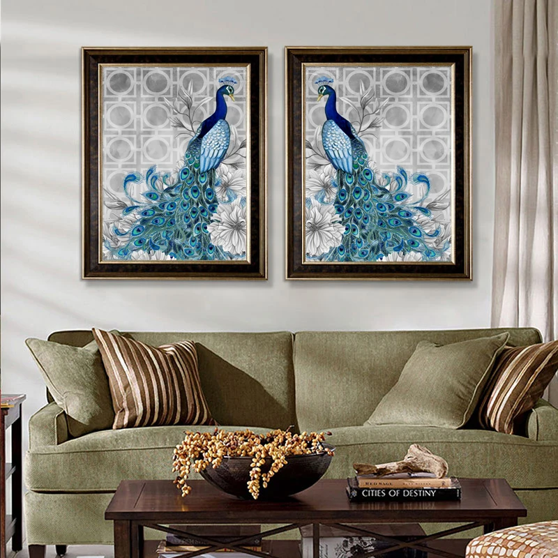 Cross their new rubik's cube diamond brick paste embroidery bedroom European oil painting of butterfly | Дом и сад