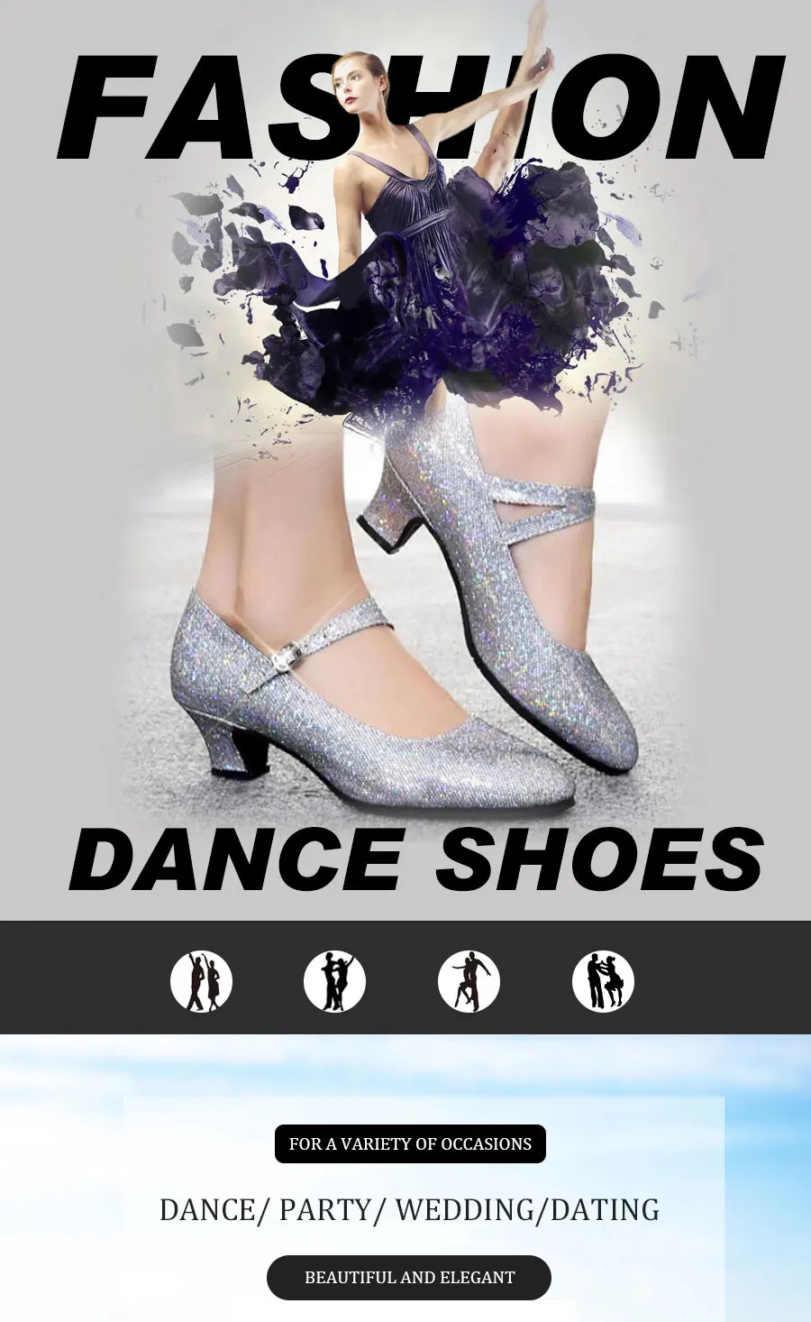 Лидер продаж, женские, современное бальное вечерние Танго вальс, Танец танцевальная обувь, Крытый Средний Каблук 5,5 см, танцевальная спортивная обувь 9 цветов