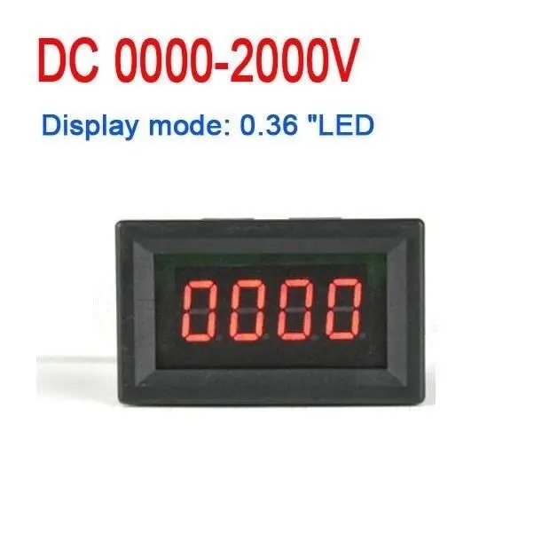 DC 2000V Вольтметр высокого напряжения цифровой светодиодный дисплей индикация