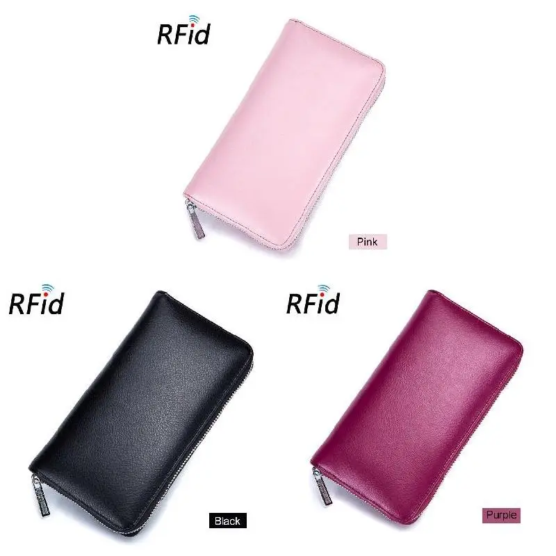 Women 36 Card Holder Credit RFID Card Case Wallet Auto Car