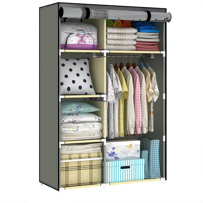 Simple Non Woven Assembled Wardrobe 3d Painting Household