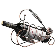 Европейский ретро держатель для красного вина лист ручной необычный стеллаж для вина домашнее вино шкаф набор вина подарок