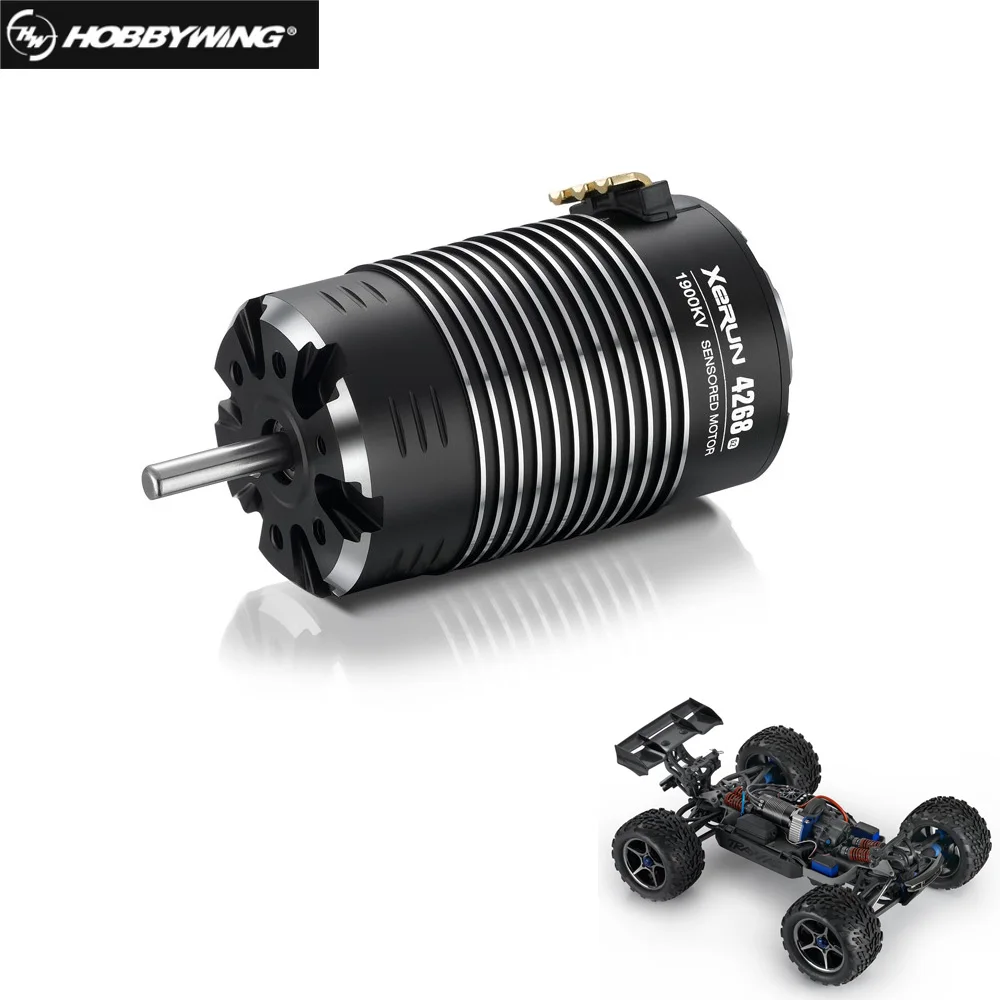 

HobbyWing XeRun 4268 SD G2 sensored brushless 4-pole inrunner motor 1600KV 1900KV 2200KV for RC 1/8 1/10 buggy touring cars