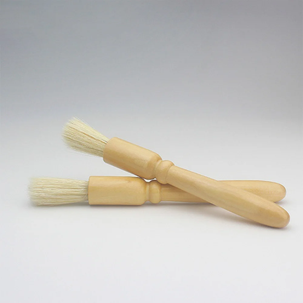 Bristle Paint Brush Wooden Handel Round Pig Hair Brushes For Watercolor
