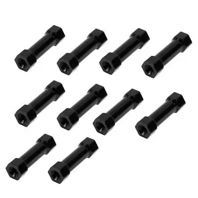 10Pcs M3 x 21mm 6Dia Female Thread Hexagonal Aluminum Column f Quadcopter Black | Инструменты