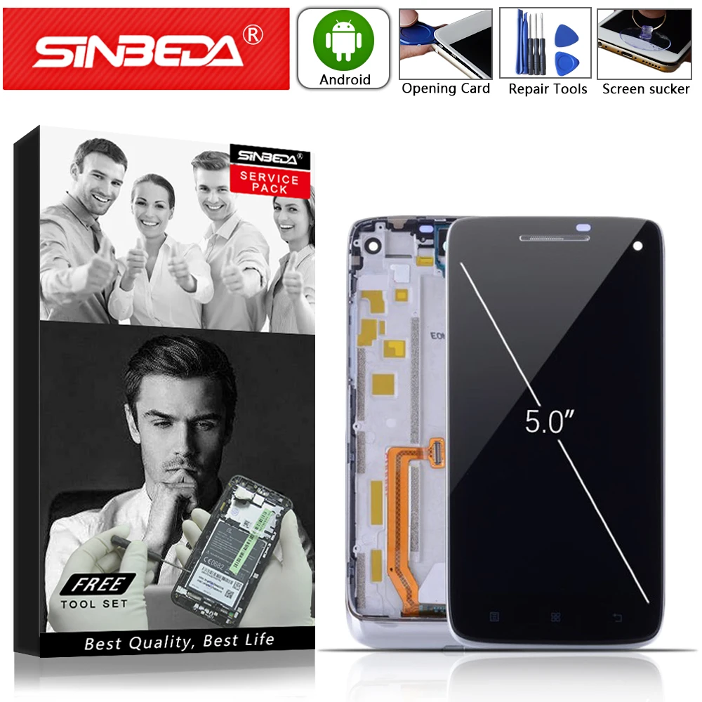 

5.0"Original For LENOVO S960 LCD Display Touch Screen with Frame Digitizer For Lenovo Vibe X S960 Display LCD Replacement S960