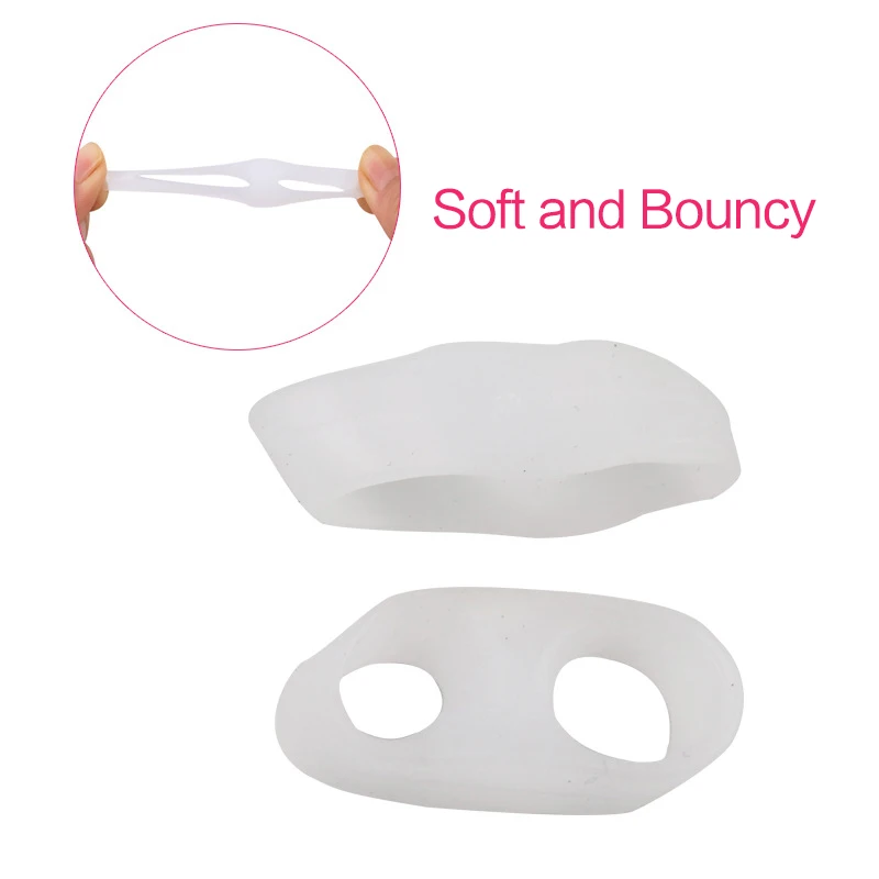 2pcs = 1 pairs Silicone Little toe pinky pinkie toe pads Tail pad straightener daily use 2 pcs insole